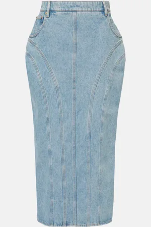 Nina Ricci Denim midi skirt