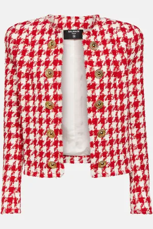 Balmain Houndstooth tweed jacket