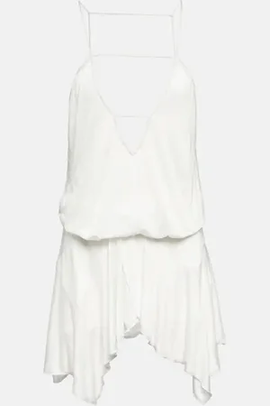Isabel Marant Felicia asymmetric jersey minidress