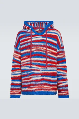 ERL Gradient knitted oversized hoodie