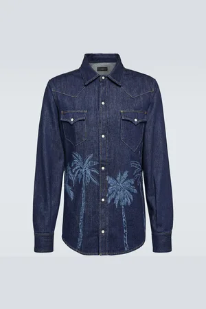Alanui Jungle printed denim shirt