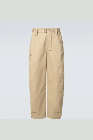 LEMAIRE Twisted cotton and linen twill pants