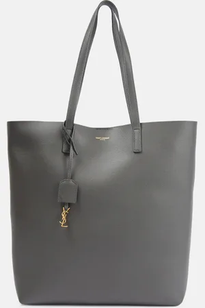 Saint Laurent Shopping N/S leather tote bag
