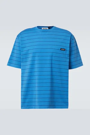 Miu Miu Striped cotton jersey T-shirt