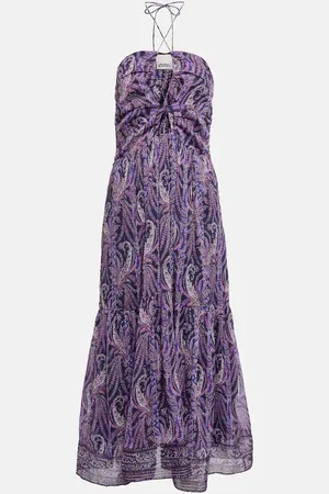 Isabel Marant Birona cotton and silk midi dress
