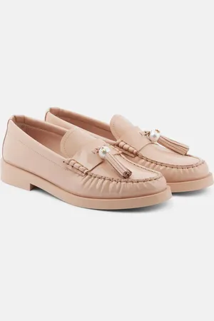 Jimmy Choo Addie embellished patent leather loafers