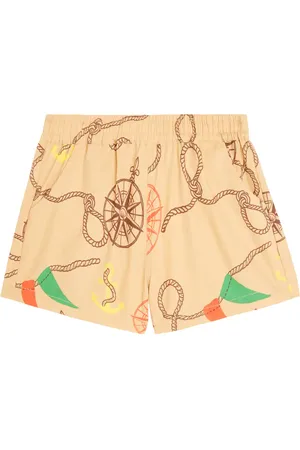 Mini Rodini Nautical cotton twill shorts