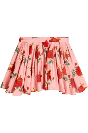 MORLEY Floral cotton-blend skirt