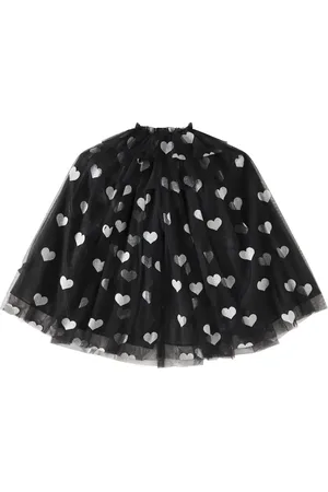 Konges Sløjd Heart-printed tulle cape