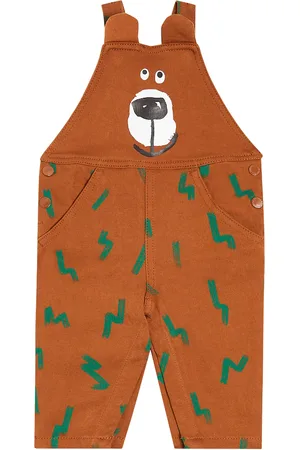 Stella McCartney Baby printed cotton overalls