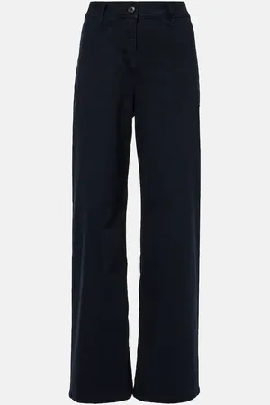 NILI LOTAN Megan cotton wide-leg pants