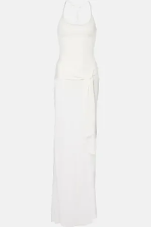 Jacquemus La Robe Maille Nodo sheer gown