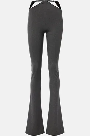 The Attico Cutout jersey flared pants