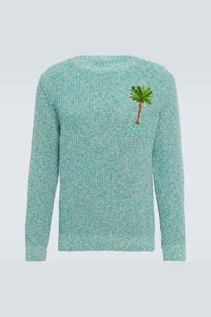 Alanui Palm Tree cotton-blend sweater