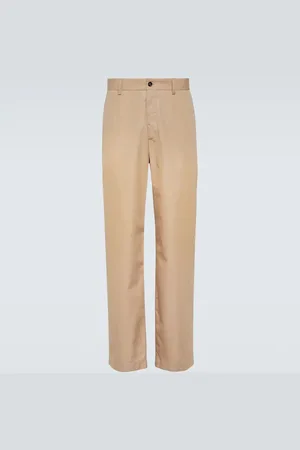 Dolce & Gabbana Cotton and silk chinos