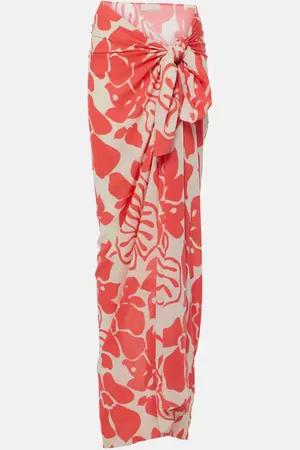 FAITHFULL THE BRAND Abaya floral beach over-up