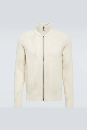 Tom Ford Ribbed-knit wool and cashmere cardigan