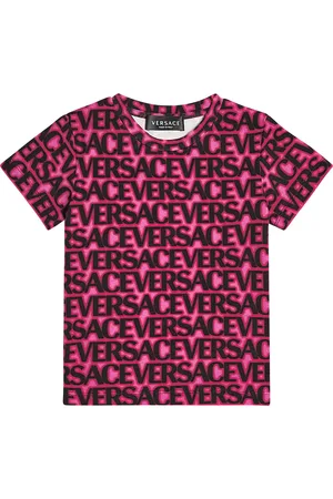 VERSACE Logo cotton-blend T-shirt