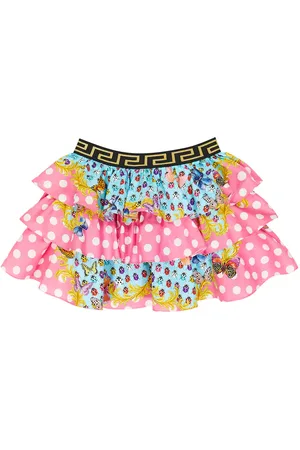 VERSACE Butterflies printed cotton skirt