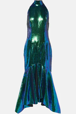 ALEXANDRE VAUTHIER Sequined fishtail midi dress