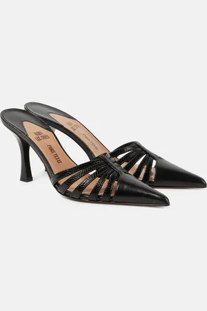 PARIS TEXAS Nadia 85 cutout leather mules