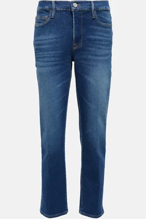 Frame Le Nouveau mid-rise straight jeans