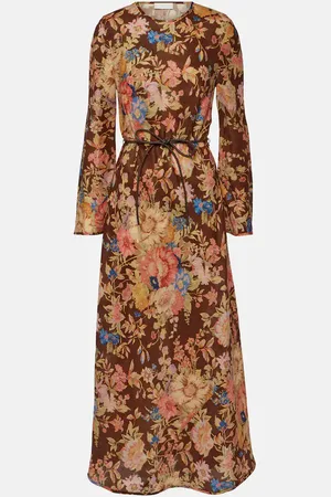 ZIMMERMANN August floral linen maxi dress