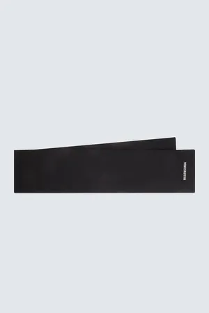 Balenciaga Logo wool-blend scarf
