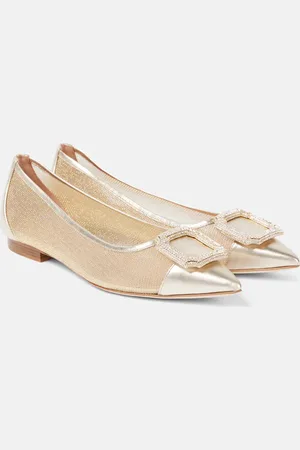 MALONE SOULIERS Lina crystal-embellished ballet flats