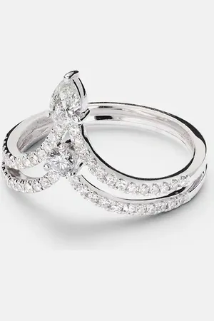 Shay 18kt white gold ring with diamonds