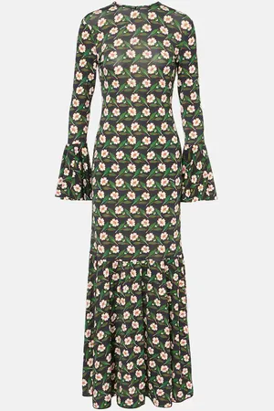 La DoubleJ Alba floral jersey maxi dress