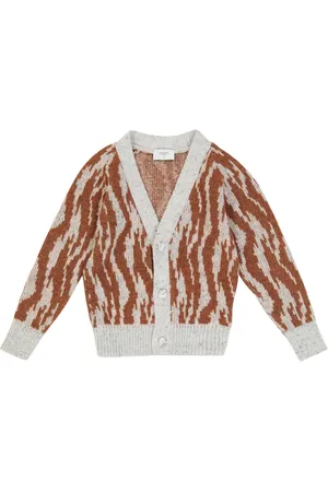 PAADE Jacquard wool and cotton-blend cardigan
