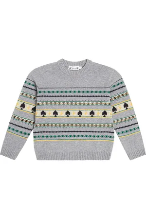 BONPOINT Branco jacquard wool sweater