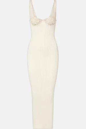 MAGDA BUTRYM Ribbed-knit cotton midi dress