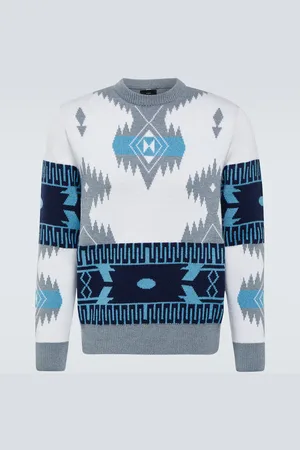 Alanui Icon jacquard virgin wool sweater