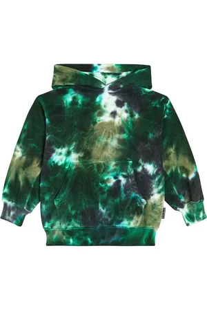 Molo Maxx tie-dye cotton jersey hoodie