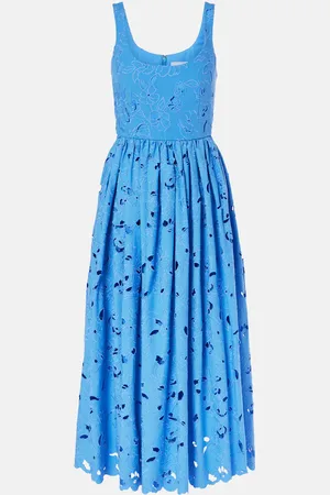 Erdem Floral cotton-blend midi dress