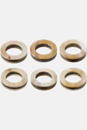 Brunello Cucinelli Set of 6 horn napkin rings
