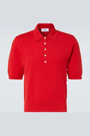 Thom Browne 4-Bar cotton polo shirt