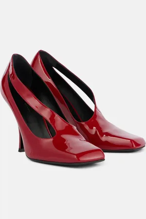 Khaite Eva 100 cutout patent leather pumps