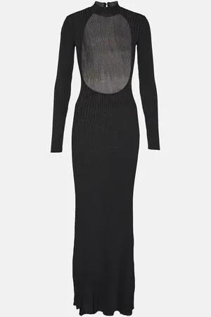Staud Palmira ribbed-knit maxi dress