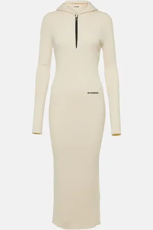 Jil Sander Wool-blend midi dress