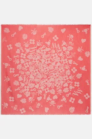 Vivienne Westwood VW Icons cotton, wool, and silk scarf