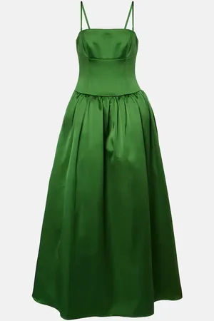 Self-Portrait Satin maxi dress