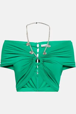 Paco rabanne Cutout jersey top