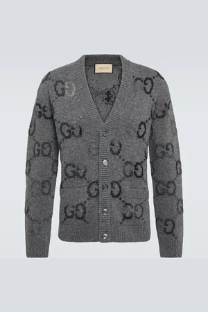 Gucci Jumbo GG intarsia wool-blend cardigan