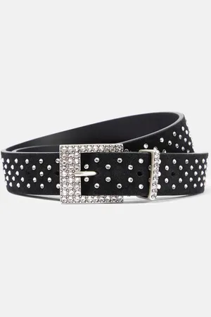 Isabel Marant Felixa slim embellished suede belt
