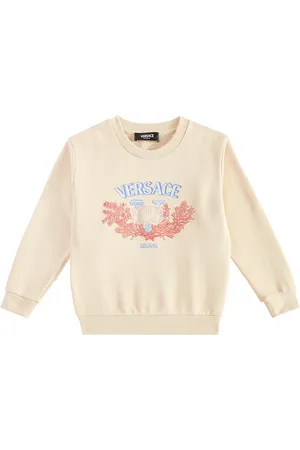 VERSACE Logo cotton jersey sweatshirt