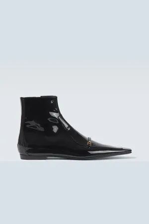 Saint Laurent Milton patent leather boots
