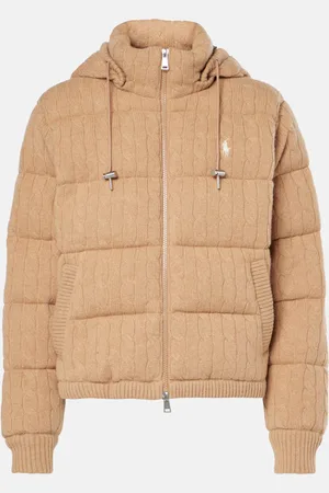 Ralph Lauren Cable-knit wool and cashmere down jacket